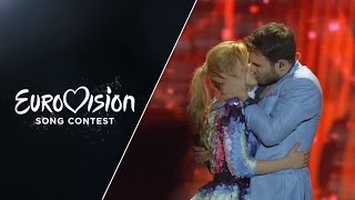 Monika Linkytė and Vaidas Baumila  This Time Lithuania  LIVE at Eurovision 2015 SemiFinal 2 [upl. by Luanni640]