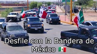 15 de Septiembre 2024 Desfile de camionetas y carros con la Bandera de México 🇲🇽 [upl. by Lachus]