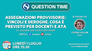 Assegnazioni provvisorie vincoli e deroghe Cosa è previsto per docenti e ATA [upl. by Luamaj999]