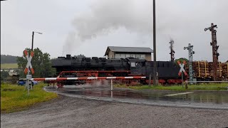 Bahnübergang Themar  Tachbacher Straße [upl. by Terbecki]