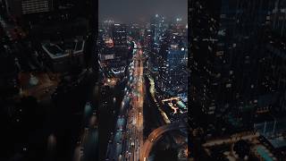 fog travel downtownlosangeles losangeles travel la cali california foggy ambient drone [upl. by Ahsiekyt]