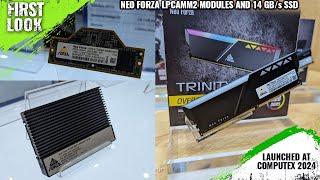 Neo Forza LPCAMM2 Modules DDR5 Memory And 14 GBs SSD Launched At Computex 2024 [upl. by Akeber615]