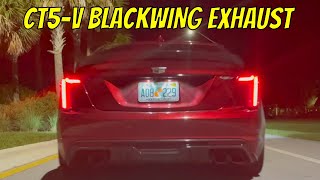 2022 Cadillac CT5V Blackwing Exhaust Cold Start Revs Drivebys [upl. by Drud989]