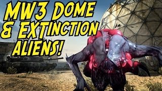 Call of Duty Ghost quotUNEARTHEDquot Gameplay  MW3 DOME Remake amp EXTINCTION Alien Streak Devastation [upl. by Vokay]