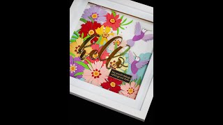 DIY Floral Hummingbird Paper Fame  New Altenew Craft A Flower Coreopsis [upl. by Moreno548]