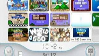 my nintendo wii channels [upl. by Airbas]