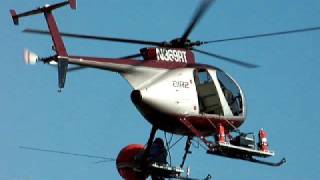 High Power Line Helicopter Marker Ball Replacement [upl. by Perkoff]