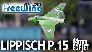 Freewing Lippisch P15 64mm EDf Jet  Announcement  Motion RC [upl. by Oriaj]