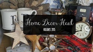 Home Decor Haul Holidays 2015 [upl. by Asiat103]