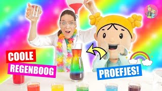 Leuke Regenboog Proefjes En Water Experimenten ZOETE ZUSJES CHALLENGE ♥DeZoeteZusjes♥ [upl. by Valaria]