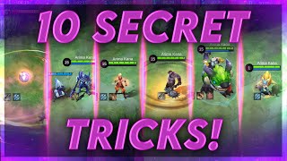 10 SECRET TRICKS YOU DONT KNOW ABOUT  Mobile Legends [upl. by Wyatt]