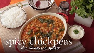 Slimming World Synfree spicy chickpeas with tomato and spinach  FREE [upl. by Adigun660]