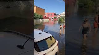 Maltempo Puglia strade allagate a Copertino [upl. by Wehtta]