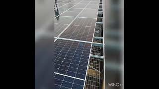 Axitec Solar panels 545w installing 160KW On grid Solar systemgreenenergy solarsystem solar [upl. by Kotta695]