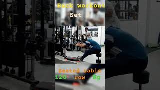 Back workout  seated cable row  120kg set 3 motivation desijhote [upl. by Westfall185]