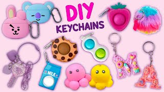 8 KEYCHAINS IDEA  How To Make Super Cute Keychain  Octopus Keychains  Donut Notebook Keychains [upl. by Grunenwald]