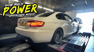 MY HIGH MILEAGE BMW 335D WITH UNKNOWN MODS HITS THE DYNO [upl. by Olivann719]