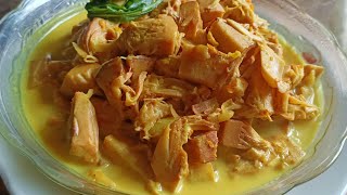 MASAK LEMAK NANGKA  young jackfruit in coconut milk [upl. by Ahsielat]