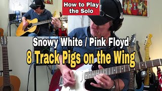 Pigs On The Wing Pink Floyd The Hidden 8Track Guitar Solo amp How To Play It Lesson Tutorial [upl. by Larrie811]