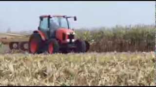 Vermeer VR1428 raking corn stalks [upl. by Atem]