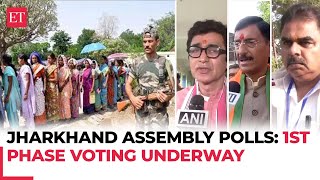 Jharkhand Assembly elections Voting on 43 seats for first phase underway [upl. by Ahcurb]