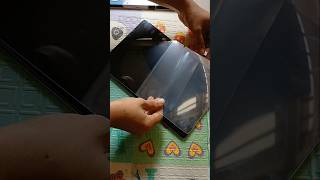 How to put screen guard tempered glass to mobile and tab howto tablet mobile [upl. by Aehta]