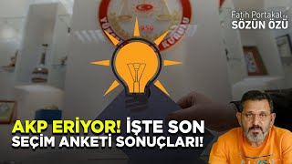 AKP ERİYOR İŞTE SON SEÇİM ANKETİ SONUÇLARI [upl. by Gainor]