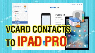 How to Add vCard Contacts to iPad Pro Import VCF to iPad Pro with Ease [upl. by Annay]