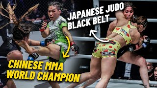 RUTHLESS Striking Meets ELITE Judo 🔥⚔️ Xiong Jing Nan vs Ayaka Miura [upl. by Eedolem434]