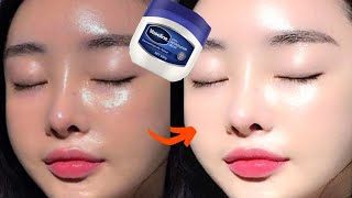 Face overnight petroleum jelly for skin whitening  Vaseline on face  Vaseline for skin whitening [upl. by Naji904]