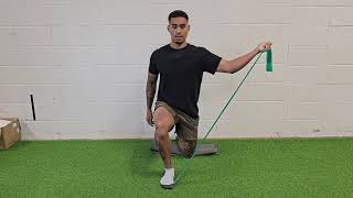 HalfKneeling banded internal rotation iso [upl. by Ecnav]