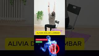 POSTURA DE YOGA EN SILLA PARA EL DOLOR LUMBAR I EJERCICIO DOLOR ESPALDA BAJA [upl. by Alenairam]