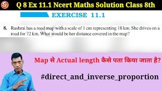 Q 8 Ex 111 Ncert New Maths Solution Class 8th Directandinverseproportion Saraswati Vidya Mandir [upl. by Asp]