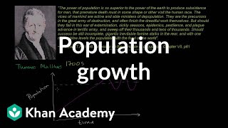 Thomas Malthus and population growth  Cosmology amp Astronomy  Khan Academy [upl. by Nirehtak260]