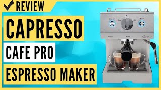 Capresso Cafe Pro Espresso Maker 42 oz Silver Review [upl. by Krein]