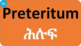 preteritum ሕሉፍ på svenskatigrinska [upl. by Airbmat]