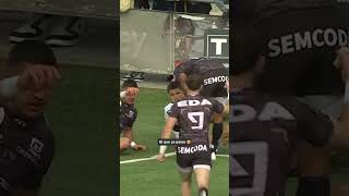 TOP 14  J24 Lucas Mensa marque un essai de filou sous le nez du défenseur [upl. by Jacie]