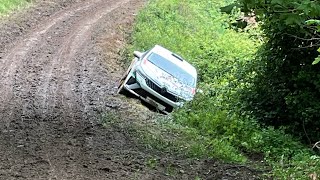 Rallye de terre de Castine  Crash  Mistakes  Day 1 [upl. by Naerda42]