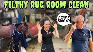 FILTHY RUG ROOM CLEAN  DAD CANT TAKE IT ANYMORE  VLOG 114 [upl. by Otreblada]