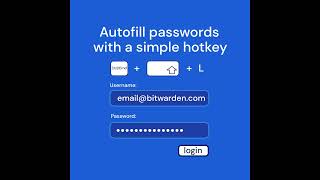 Autofill passwords with a simple hotkey shorts [upl. by Warwick]