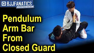 Pendulum Arm Bar From Closed Guard  Jiu Jitsu Moves [upl. by Surazal]