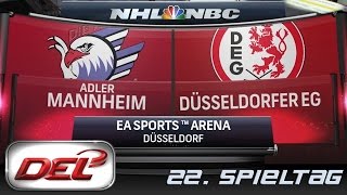 Deutsche Eishockey Liga DEL 022  Düsseldorfer EG  Adler Mannheim ★ Lets Commentary NHL 15 [upl. by Lohcin]