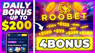 ROOBET PROMO CODE quot4BONUSquot upto 200 DAILY BONUS in CASHBACK roobet promo code 2024 [upl. by Lindie]