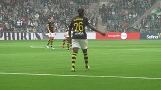 Atmospheric clip from Hammarby  AIK 10102021  New Attendance record in Damallsvenskan [upl. by Gipson]