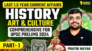 Last 15 Years Current Affairs  History Art amp Culture  UPSC Prelims 2024  Pratik Nayak  PART 1 [upl. by Adnilram]