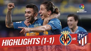 Resumen de Villarreal CF vs Atlético de Madrid 11 [upl. by Citron]