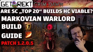 Grim Dawn Build Highlight  Markovian Warlord  SC quotTOP 20quot [upl. by Steffen928]