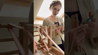 Weaving on my inkle loom weaving woolencraft homemade [upl. by Rudolf]