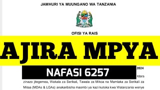 AJIRA MPYA 6257 ZATANGAZWA SEKTA MBALIMBALI 2024 • Deadline 16 August [upl. by Flann]