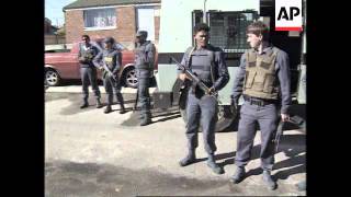 SOUTH AFRICA POLICE CLAMP DOWN ON GANG WARFARE [upl. by Anaicul]